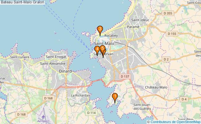 plan Bateau Saint-Malo Associations bateau Saint-Malo : 6 associations