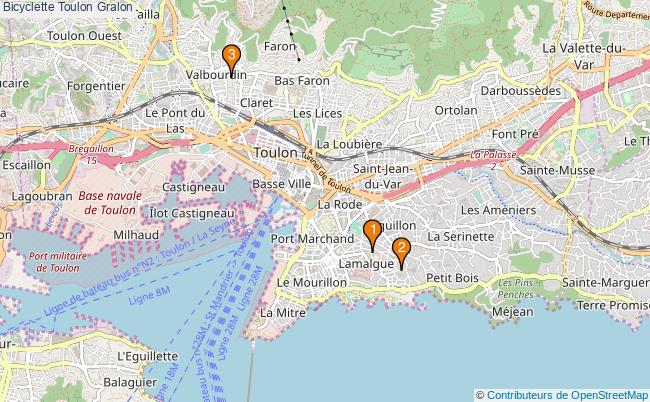 plan Bicyclette Toulon Associations Bicyclette Toulon : 3 associations