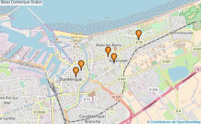 plan Blues Dunkerque Associations Blues Dunkerque : 4 associations