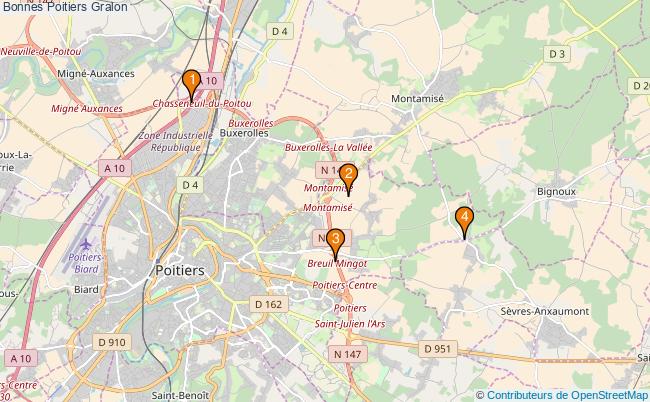 plan Bonnes Poitiers Associations Bonnes Poitiers : 10 associations