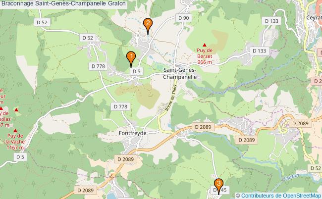 plan Braconnage Saint-Genès-Champanelle Associations braconnage Saint-Genès-Champanelle : 3 associations