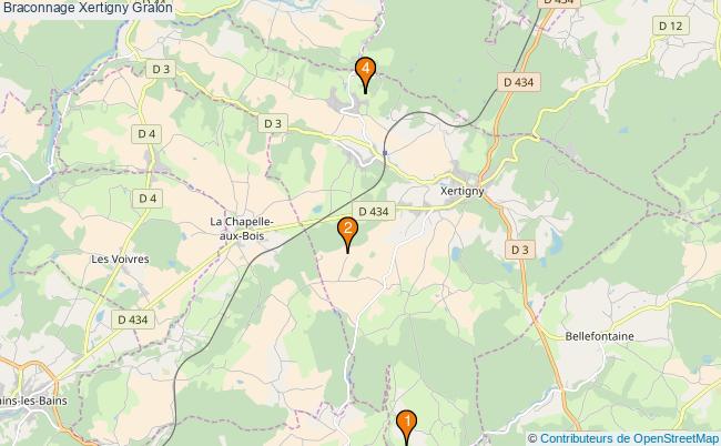 plan Braconnage Xertigny Associations braconnage Xertigny : 4 associations