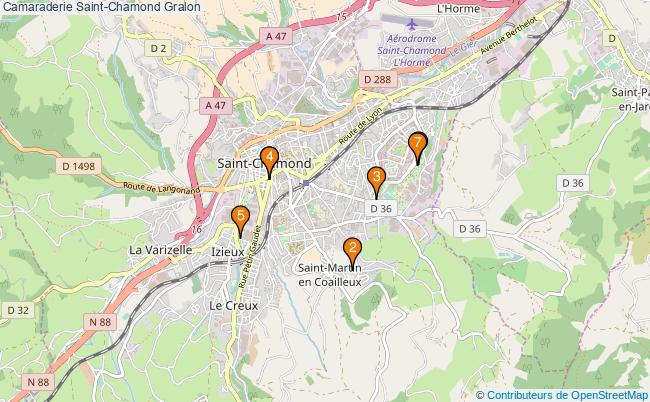 plan Camaraderie Saint-Chamond Associations Camaraderie Saint-Chamond : 6 associations