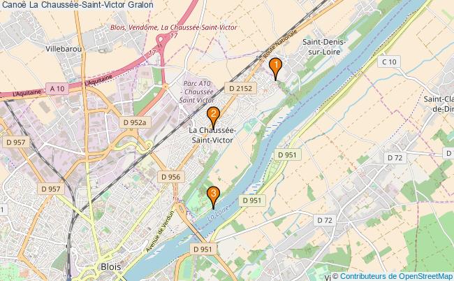plan Canoë La Chaussée-Saint-Victor Associations canoë La Chaussée-Saint-Victor : 3 associations