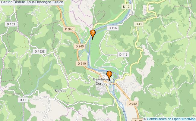 plan Canton Beaulieu-sur-Dordogne Associations canton Beaulieu-sur-Dordogne : 2 associations