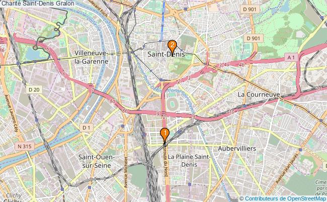 plan Charité Saint-Denis Associations charité Saint-Denis : 4 associations
