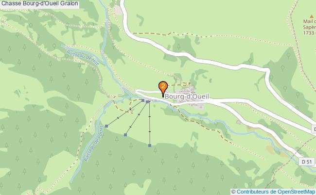 plan Chasse Bourg-d'Oueil Associations chasse Bourg-d'Oueil : 2 associations