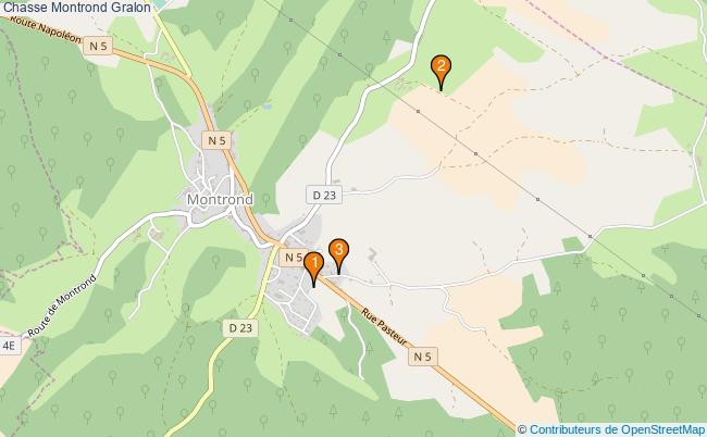 plan Chasse Montrond Associations chasse Montrond : 3 associations