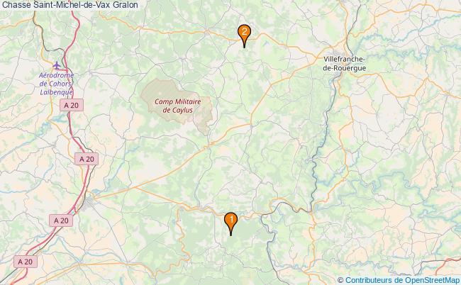 plan Chasse Saint-Michel-de-Vax Associations chasse Saint-Michel-de-Vax : 2 associations