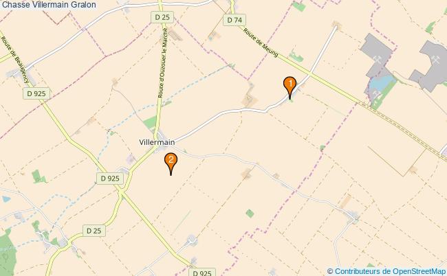 plan Chasse Villermain Associations chasse Villermain : 2 associations