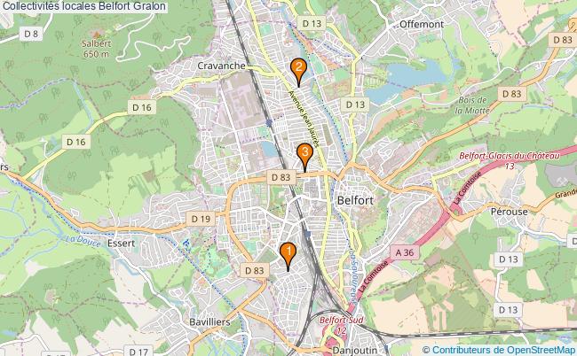 plan Collectivités locales Belfort Associations collectivités locales Belfort : 3 associations