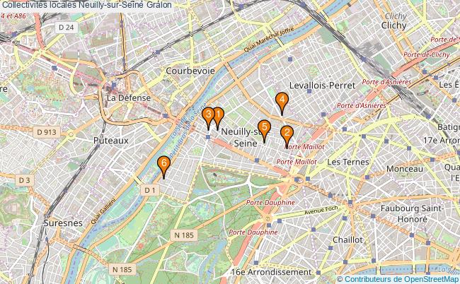 plan Collectivités locales Neuilly-sur-Seine Associations collectivités locales Neuilly-sur-Seine : 6 associations
