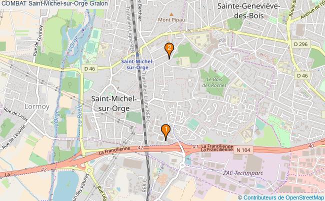 plan COMBAT Saint-Michel-sur-Orge Associations COMBAT Saint-Michel-sur-Orge : 3 associations
