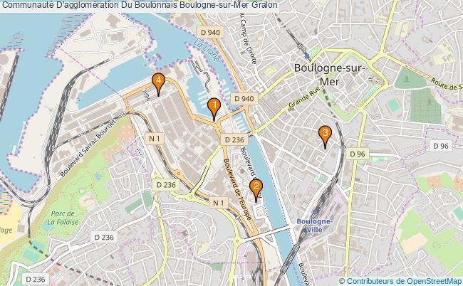 plan Communauté D'agglomération Du Boulonnais Boulogne-sur-Mer Associations Communauté D'agglomération Du Boulonnais Boulogne-sur-Mer : 3 associations