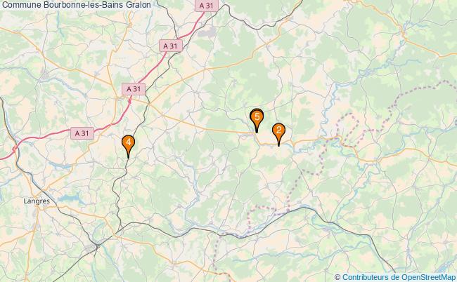 plan Commune Bourbonne-les-Bains Associations commune Bourbonne-les-Bains : 5 associations