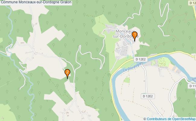 plan Commune Monceaux-sur-Dordogne Associations commune Monceaux-sur-Dordogne : 2 associations