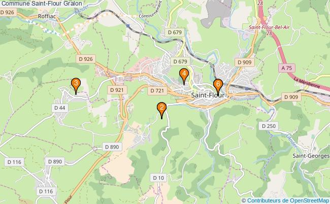 plan Commune Saint-Flour Associations commune Saint-Flour : 5 associations
