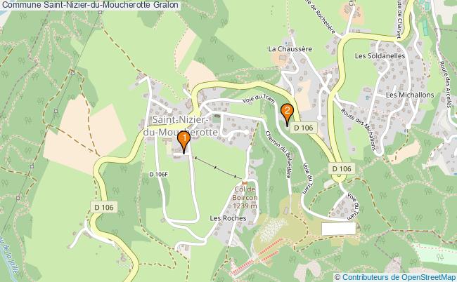 plan Commune Saint-Nizier-du-Moucherotte Associations commune Saint-Nizier-du-Moucherotte : 2 associations