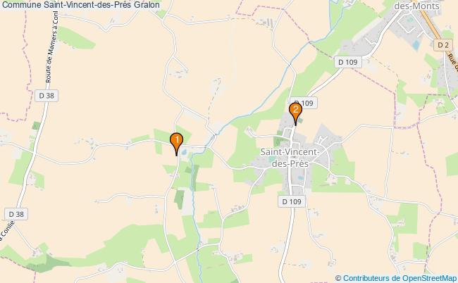 plan Commune Saint-Vincent-des-Prés Associations commune Saint-Vincent-des-Prés : 2 associations