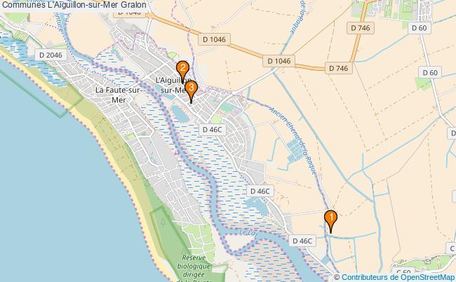 plan Communes L'Aiguillon-sur-Mer Associations communes L'Aiguillon-sur-Mer : 3 associations