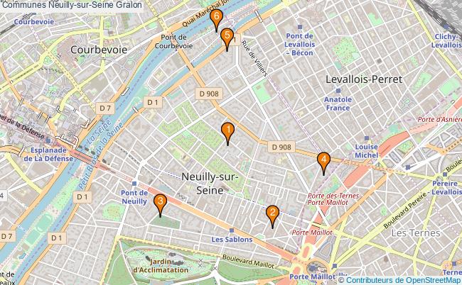 plan Communes Neuilly-sur-Seine Associations communes Neuilly-sur-Seine : 7 associations