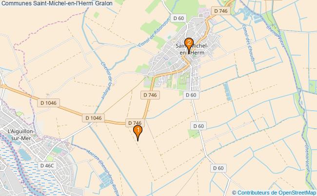 plan Communes Saint-Michel-en-l'Herm Associations communes Saint-Michel-en-l'Herm : 2 associations