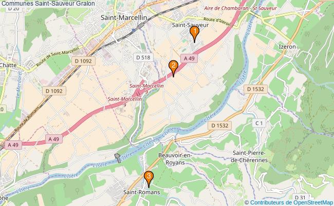 plan Communes Saint-Sauveur Associations communes Saint-Sauveur : 3 associations