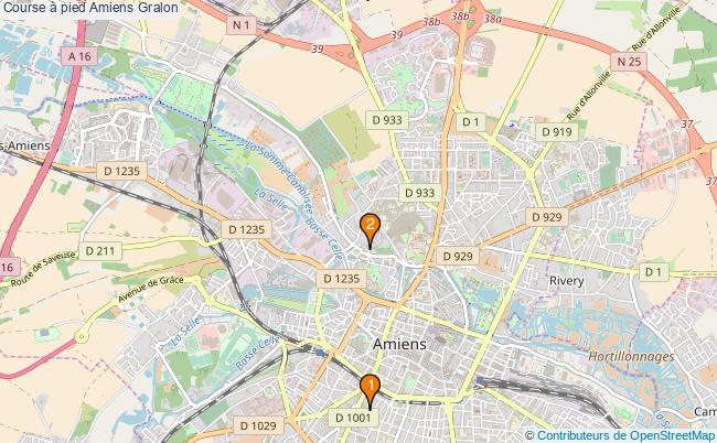 plan Course à pied Amiens Associations course à pied Amiens : 3 associations