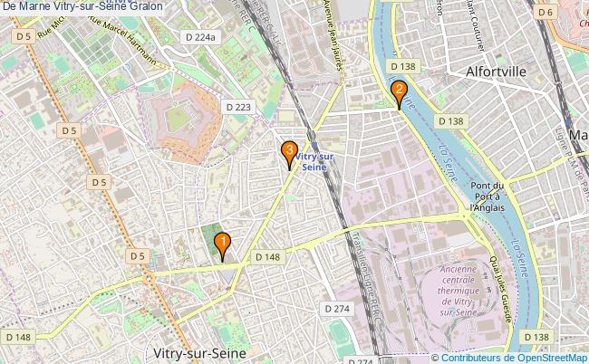 plan De Marne Vitry-sur-Seine Associations De Marne Vitry-sur-Seine : 3 associations