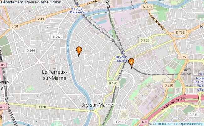 plan Département Bry-sur-Marne Associations département Bry-sur-Marne : 3 associations