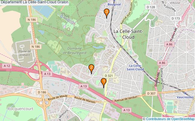 plan Département La Celle-Saint-Cloud Associations département La Celle-Saint-Cloud : 3 associations