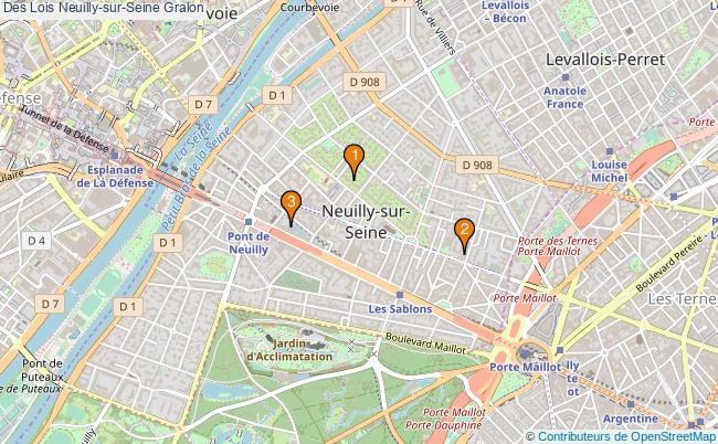 plan Des Lois Neuilly-sur-Seine Associations Des Lois Neuilly-sur-Seine : 3 associations