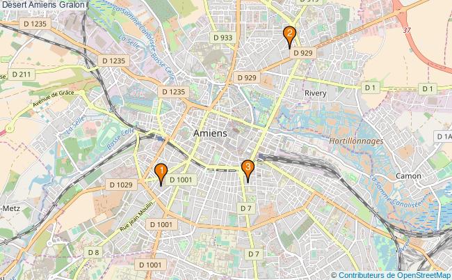 plan Désert Amiens Associations Désert Amiens : 4 associations