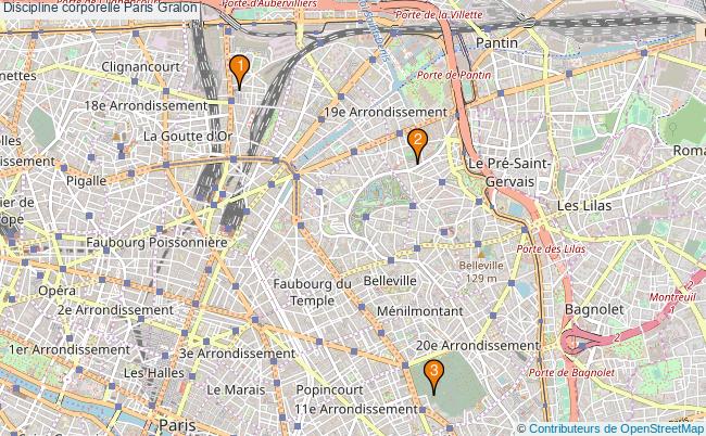 plan Discipline corporelle Paris Associations discipline corporelle Paris : 5 associations