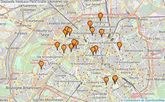 plan Dispositifs médicaux Paris Associations dispositifs médicaux Paris : 23 associations