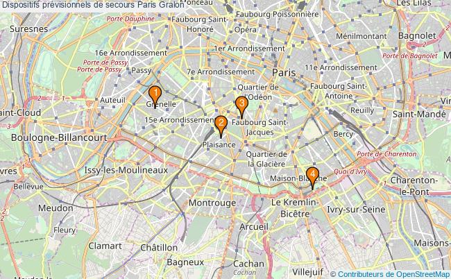 plan Dispositifs prévisionnels de secours Paris Associations dispositifs prévisionnels de secours Paris : 3 associations