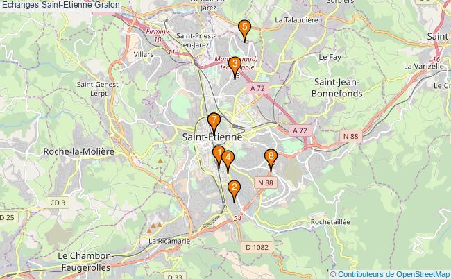 plan Echanges Saint-Etienne Associations echanges Saint-Etienne : 8 associations