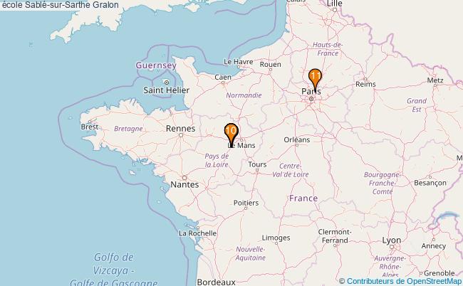 plan école Sablé-sur-Sarthe Associations école Sablé-sur-Sarthe : 12 associations