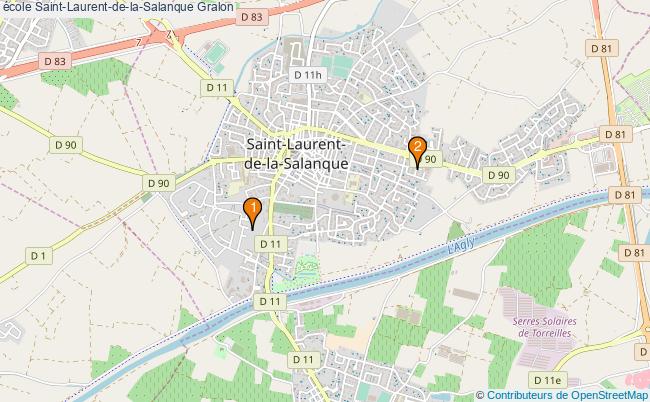 plan école Saint-Laurent-de-la-Salanque Associations école Saint-Laurent-de-la-Salanque : 3 associations