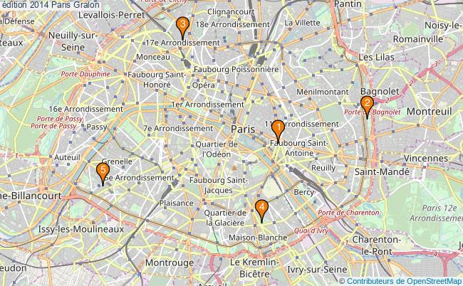 plan édition 2014 Paris Associations édition 2014 Paris : 5 associations