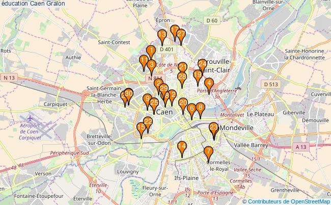 plan éducation Caen Associations éducation Caen : 202 associations