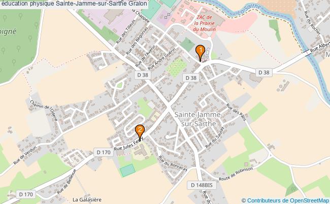 plan éducation physique Sainte-Jamme-sur-Sarthe Associations éducation physique Sainte-Jamme-sur-Sarthe : 2 associations