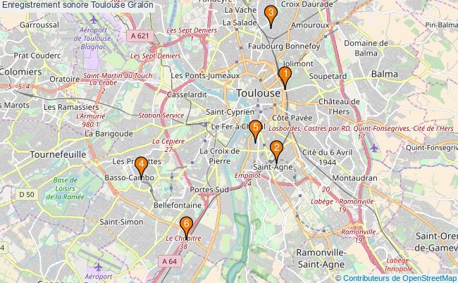 plan Enregistrement sonore Toulouse Associations enregistrement sonore Toulouse : 7 associations