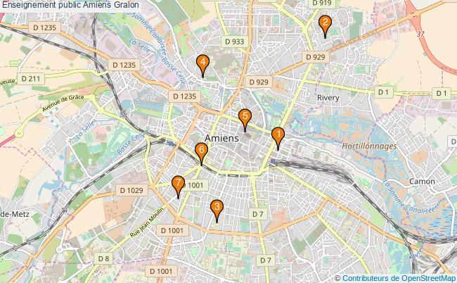 plan Enseignement public Amiens Associations enseignement public Amiens : 6 associations
