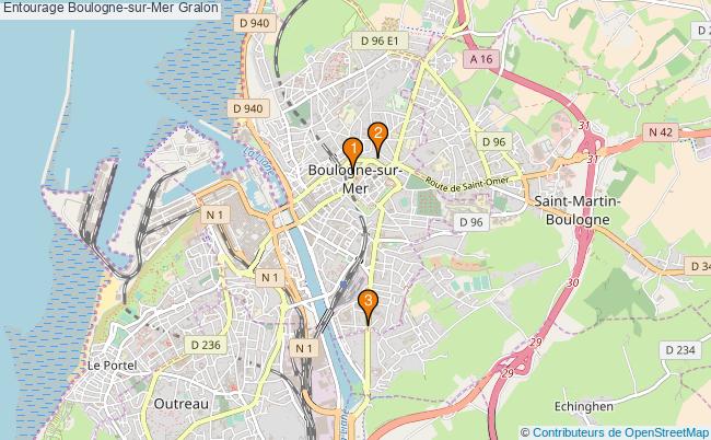 plan Entourage Boulogne-sur-Mer Associations Entourage Boulogne-sur-Mer : 3 associations