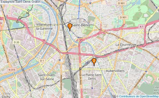 plan Espagnole Saint-Denis Associations espagnole Saint-Denis : 3 associations