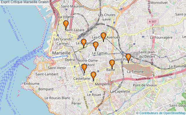 plan Esprit Critique Marseille Associations Esprit Critique Marseille : 11 associations
