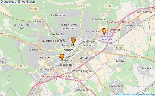 plan évangélique Nîmes Associations évangélique Nîmes : 5 associations