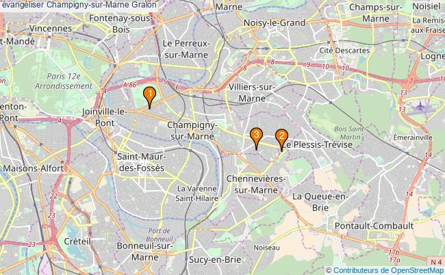 plan évangéliser Champigny-sur-Marne Associations évangéliser Champigny-sur-Marne : 3 associations