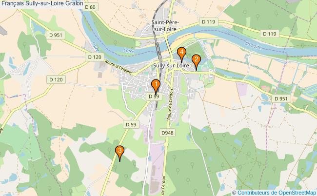 plan Français Sully-sur-Loire Associations français Sully-sur-Loire : 4 associations